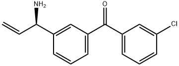 3-((1R)-1-Aminoprop-2-enyl)phenyl 3-chlorophenyl ketone Structure