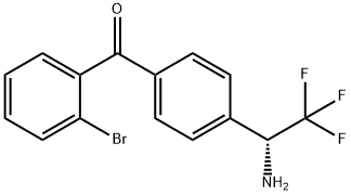 4-((1R)-1-Amino-2,2,2-trifluoroethyl)phenyl 2-bromophenyl ketone Structure