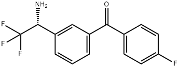 3-((1R)-1-Amino-2,2,2-trifluoroethyl)phenyl 4-fluorophenyl ketone Structure