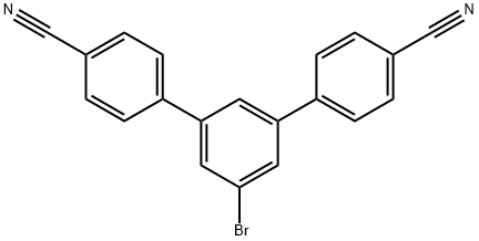 5'-bromo-[1,1':3',1''-terphenyl]-4,4''-dicarbonitrile Structure