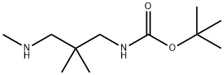 tert-butyl N-[2,2-dimethyl-3-(methylamino)propyl]carbamate 구조식 이미지