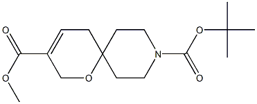 9-(tert-butyl) 3-methyl 1-oxa-9-azaspiro[5.5]undec-3-ene-3,9-dicarboxylate Structure