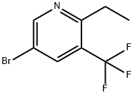 5-bromo-2-ethyl-3-(trifluoromethyl)pyridine Structure