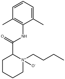 1-Butyl-1-oxido-N-(2,6-dimethylphenyl)-2-piperidinecarboxamide hydrochloride Structure