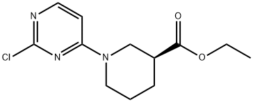 (S)-ethyl 1-(2-chloropyrimidin-4-yl)piperidine-3-carboxylate Structure