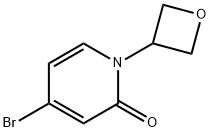 2(1H)-Pyridinone, 4-bromo-1-(3-oxetanyl)- Structure