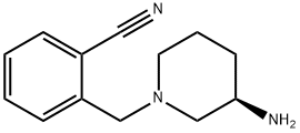 (R)-2-((3-aminopiperidin-1-yl)methyl)benzonitrile Structure