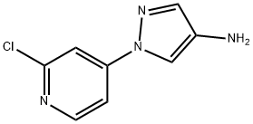 4-Amino-1-(2-chloro-4-pyridyl)pyrazole Structure