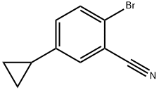 2-bromo-5-cyclopropylbenzonitrile Structure