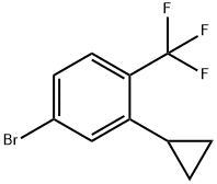 4-bromo-2-cyclopropyl-1-(trifluoromethyl)benzene Structure