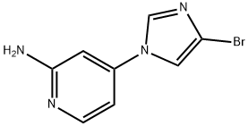 1-(2-Amino-4-pyridyl)-4-bromoimidazole Structure