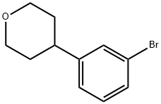 4-(3-bromophenyl)tetrahydro-2H-pyran 구조식 이미지