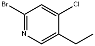 2-Bromo-4-chloro-5-ethylpyridine 구조식 이미지