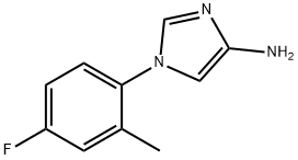 4-Amino-1-(2-methyl-4-fluorophenyl)imidazole Structure