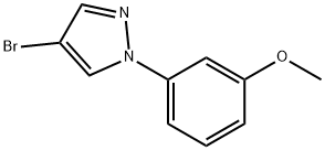 4-Bromo-1-(3-methoxyphenyl)pyrazole Structure