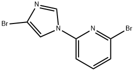 1-(6-Bromo-2-pyridyl)-4-bromoimidazole 구조식 이미지