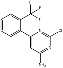 2-Chloro-4-amino-6-(2-trifluoromethylphenyl)pyrimidine 구조식 이미지