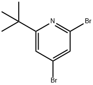 2,4-Dibromo-6-(tert-butyl)pyridine 구조식 이미지