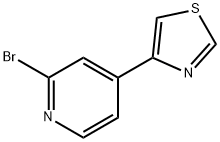2-Bromo-4-(4-thiazolyl)pyridine 구조식 이미지