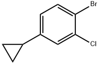 1-bromo-2-chloro-4-cyclopropylbenzene 구조식 이미지