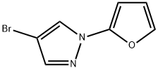 4-Bromo-1-(2-furyl)pyrazole 구조식 이미지