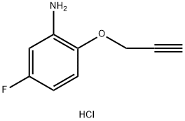 5-fluoro-2-(prop-2-yn-1-yloxy)aniline hydrochloride Structure