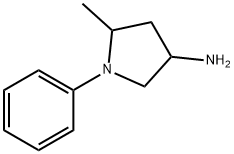 3-Pyrrolidinamine, 5-methyl-1-phenyl- Structure