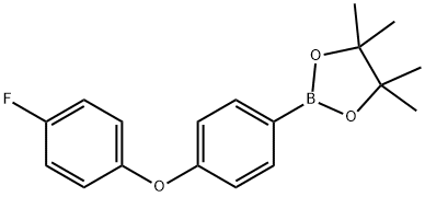 2-[4-(4-fluorophenoxy)phenyl]-4,4,5,5-tetramethyl-1,3,2-dioxaborolane Structure