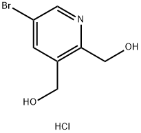 (5-BROMOPYRIDINE-2,3-DIYL)DIMETHANOL HYDROCHLORIDE Structure