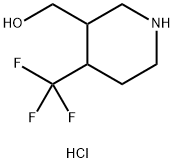 [4-(trifluoromethyl)piperidin-3-yl]methanol hydrochloride Structure