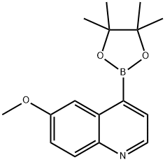 6-methoxy-4-(4,4,5,5-tetramethyl-1,3,2-dioxaborolan-2-yl)quinoline Structure
