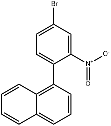 1-(4-bromo-2-nitrophenyl)naphthalene Structure