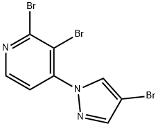 4-Bromo-1-(2,3-dibromo-4-pyridyl)pyrazole 구조식 이미지