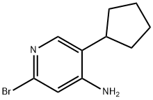 2-Bromo-4-amino-5-(cyclopentyl)pyridine 구조식 이미지