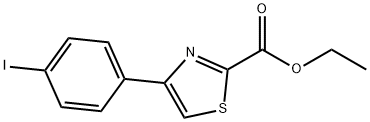 Ethyl 4-(4-iodophenyl)thiazole-2-carboxylate 구조식 이미지