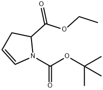 1-tert-butyl 2-ethyl 2,3-dihydro-1H-pyrrole-1,2-dicarboxylate Structure