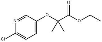 Ethyl 2-(6-chloropyridin-3-yloxy)-2-methylpropanoate 구조식 이미지