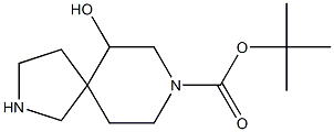 tert-butyl 6-hydroxy-2,8-diazaspiro[4.5]decane-8-carboxylate 구조식 이미지