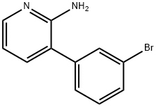 3-(3-BROMOPHENYL)PYRIDIN-2-AMINE 구조식 이미지