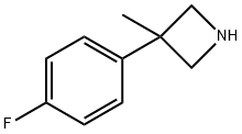 Azetidine, 3-(4-fluorophenyl)-3-methyl- Structure