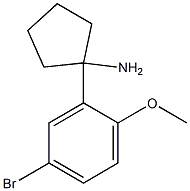 1-(5-Bromo-2-methoxyphenyl)cyclopentanamine 구조식 이미지