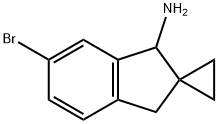 5'-bromo-1',3'-dihydrospiro[cyclopropane-1,2'-indene]-3'-amine Structure
