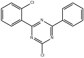 2-Chloro-4-(2-chlorophenyl)-6-phenyl-1,3,5-triazine Structure
