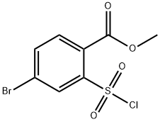 methyl 4-bromo-2-(chlorosulfonyl)benzoate Structure