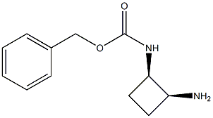 benzyl N-[(1R,2S)-2-aminocyclobutyl]carbamate Structure