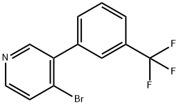 4-Bromo-3-(3-trifluoromethylphenyl)pyridine 구조식 이미지