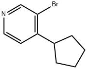 3-Bromo-4-(cyclopentyl)pyridine 구조식 이미지