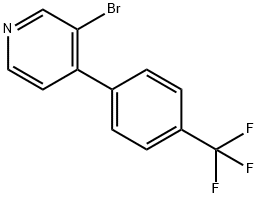 3-Bromo-4-(4-trifluoromethylphenyl)pyridine Structure