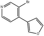 3-Bromo-4-(3-furyl)pyridine Structure