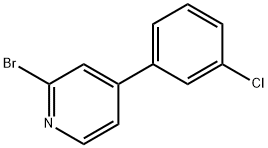 2-Bromo-4-(3-chlorophenyl)pyridine Structure